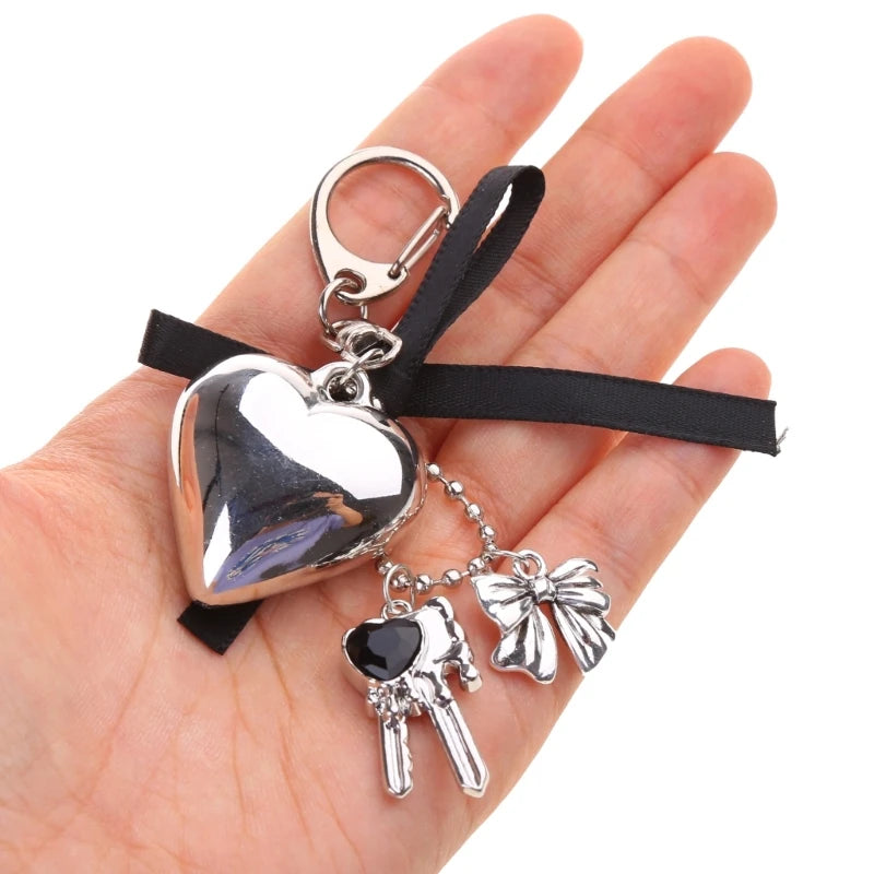 Big Heart Bowknot Keychain