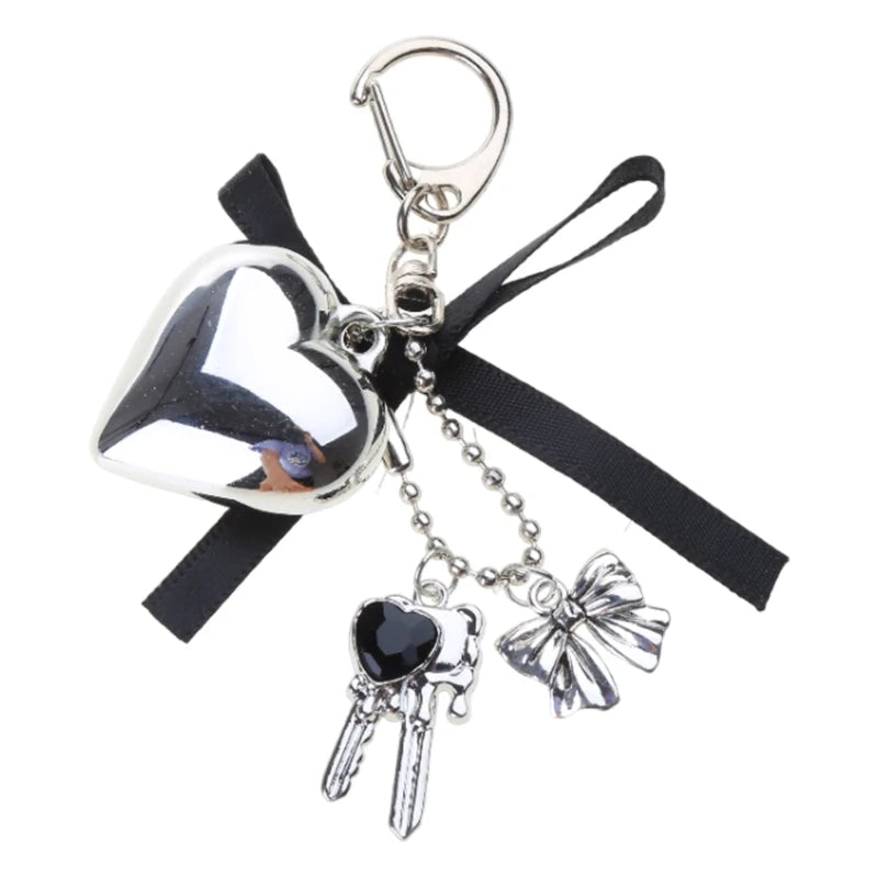 Big Heart Bowknot Keychain