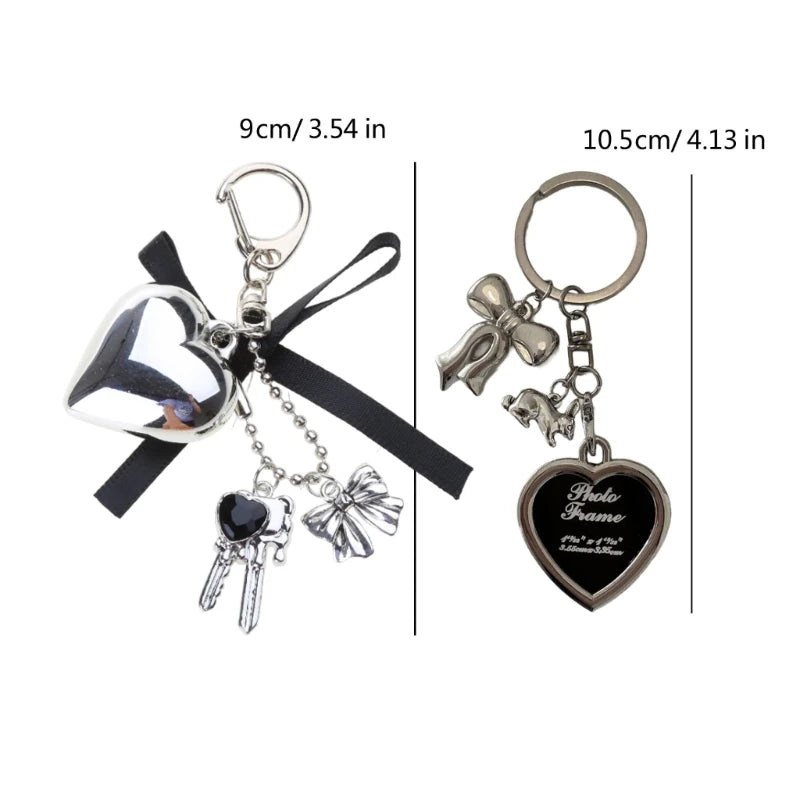 Big Heart Bowknot Keychain